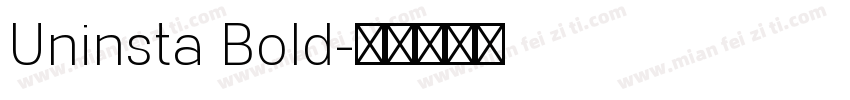 Uninsta Bold字体转换